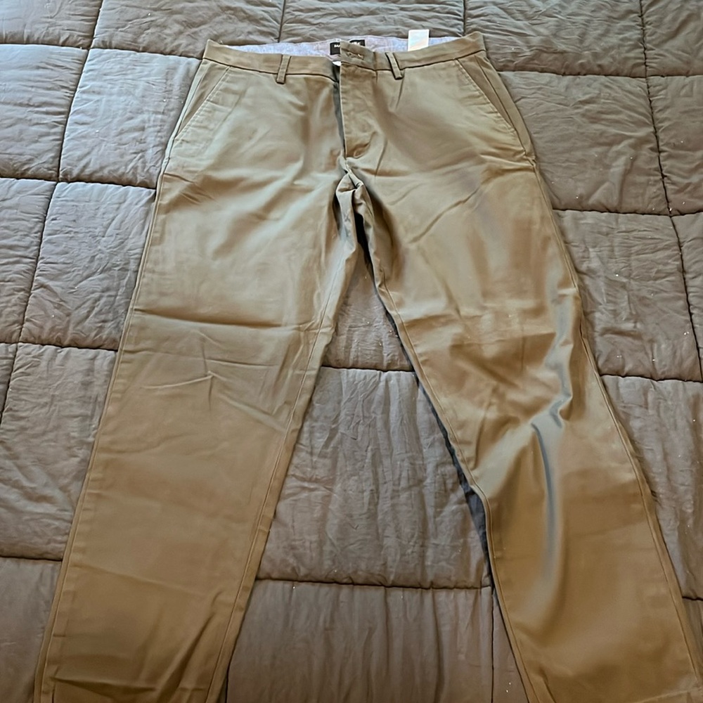 Banana Republic Dark Green Mason Chino Pants 34x32